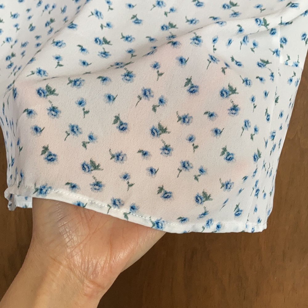 3/$12 Rue21 top floral print top ties in front boho summer casual beach S junior - Picture 6 of 15
